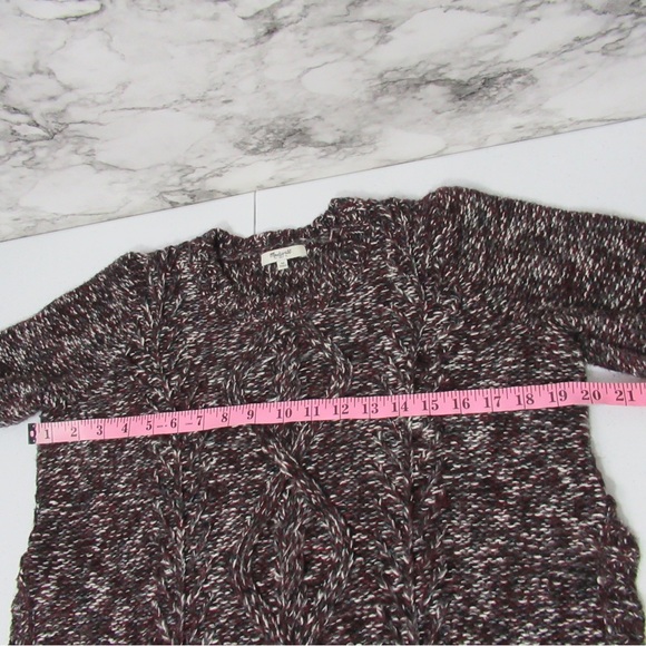 Madewell Marled Side Slit Knit Sweater Size Medium - Picture 9 of 14
